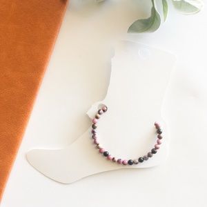 Rhodonite Anklet
